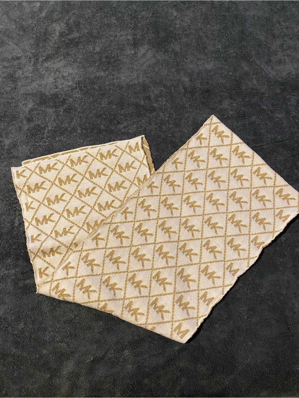 Michael Kors Cream & Gold Logo Leggings
